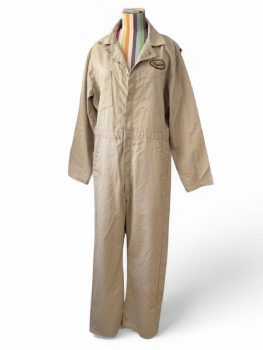 Vintage 1960s Ambassador Uniform Co Utility Jumpsuit Coveralls Talon Zip Union